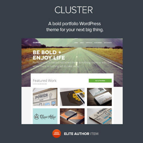 Cluster A Bold Portfolio WordPress Theme 2.0.4