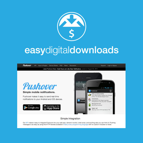 Easy Digital Downloads Pushover Notifications 1.3.3