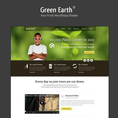 Green Earth Environmental WordPress Theme 1.1