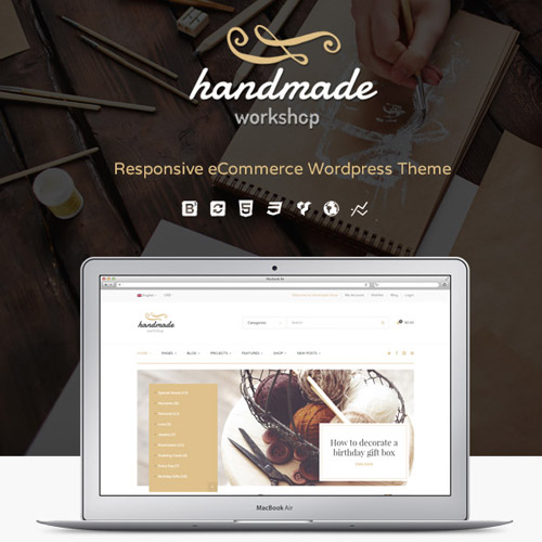 Handmade Shop WordPress WooCommerce Theme 6.1