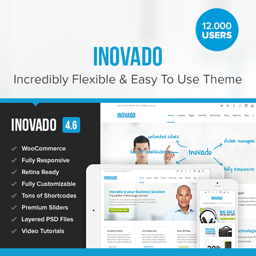 Inovado Retina Responsive Multi-Purpose Theme 4.6.7