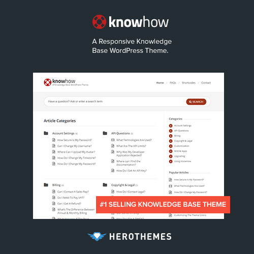 KnowHow A Knowledge Base WordPress Theme 1.1.20