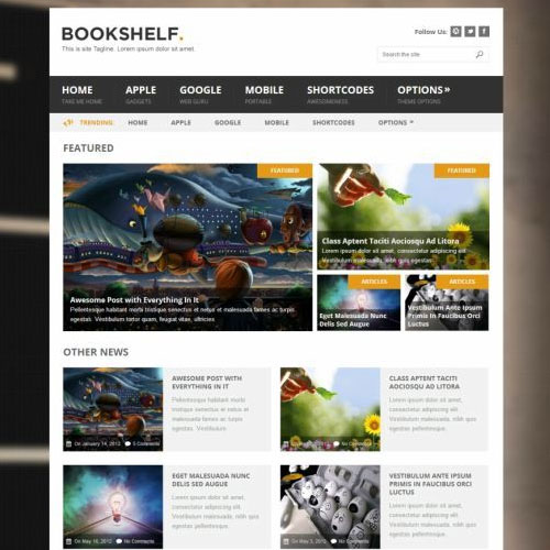 MyThemeShop Bookshelf WordPress Theme 2.1.2