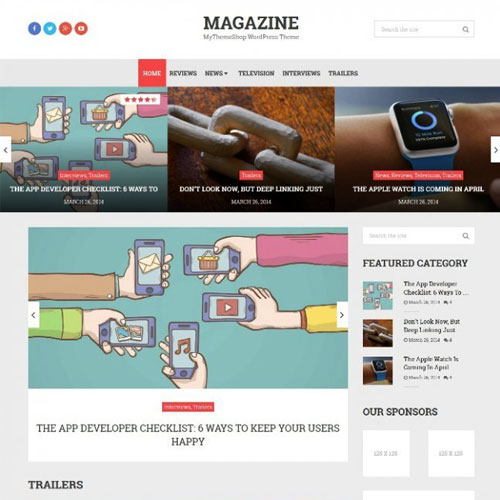 MyThemeShop Magazine WordPress Theme 1.2.9
