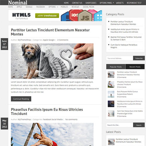 MyThemeShop Nominal WordPress Theme 1.3.2