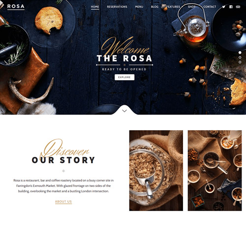 ROSA An Exquisite Restaurant WordPress Theme 2.9.0