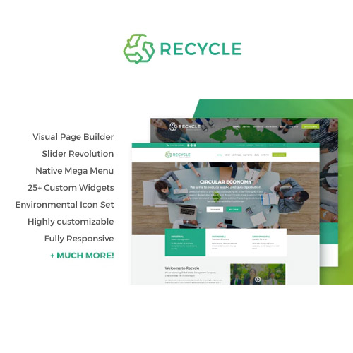 Recycle Environmental & Green Business WordPress Theme 1.9.1