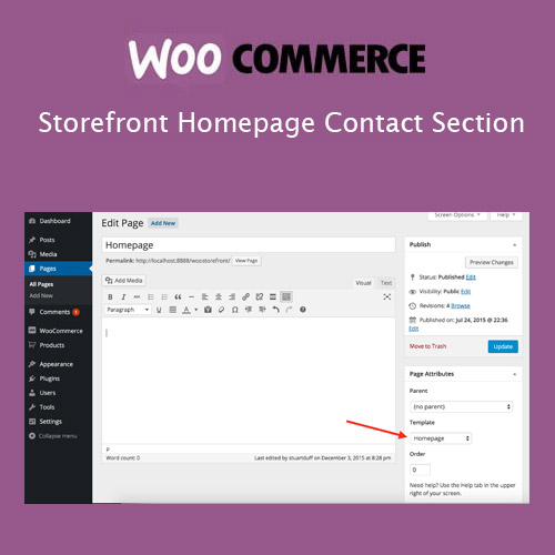 Storefront Homepage Contact Section 1.0.5