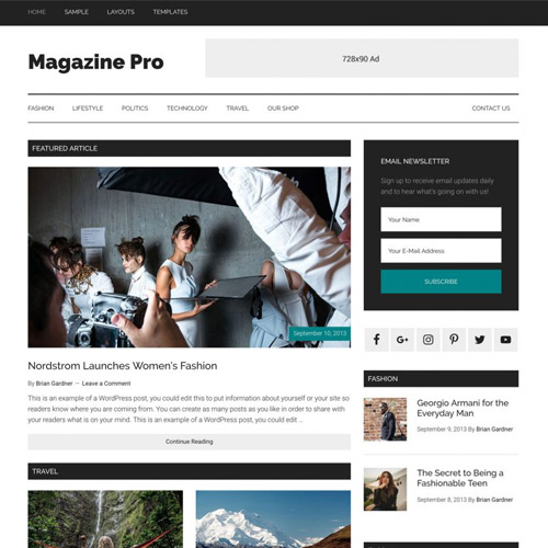 StudioPress Magazine Pro Genesis WordPress Theme 3.7.1