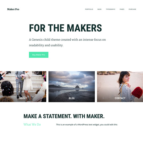 StudioPress Maker Pro Genesis WordPress Theme 1.0.1