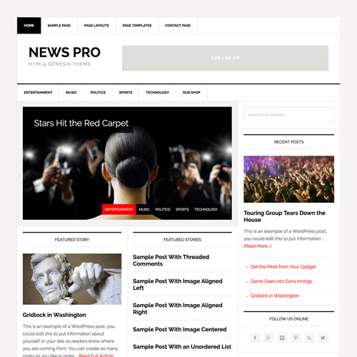 StudioPress News Pro Genesis WordPress Theme 3.3.0