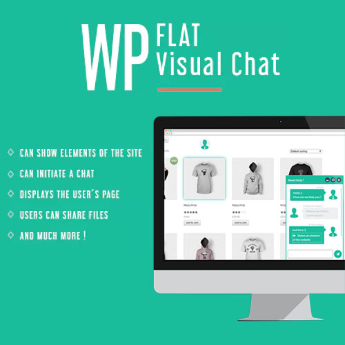 WP Flat Visual Chat Live Chat & Remote View for WordPress 5.403