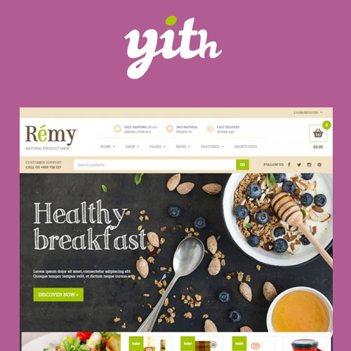 YITH Remy Food and Restaurant WordPress Theme 1.2.8